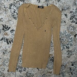 Missguided lace up sweater